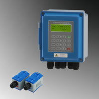 Medidor de Flujo Ultrasónico Inteligente TUF-2000B para Agua y Líquidos, Sensor Ultrasónico Portátil con Abrazadera para Tuberías