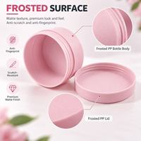 Pot cosmétique en PP de 50 ml et 100 ml en gros, vide, en plastique, pour crème capillaire et crème visage, avec couvercle à vis, logo personnalisé