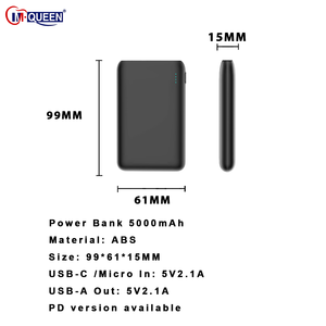 Batería Externa Portátil Mini de 5000mAh con Carga Rápida, Batería de Litio-Polímero USB-C para Teléfono, con Logotipo Personalizado Promocional para Regalo - Product Image 3