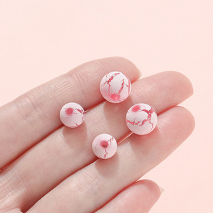 Perles acryliques craquelées de 8 mm, perles en vrac pour la fabrication de bijoux DIY, bracelets, colliers, accessoires, matériaux en gros - Product Image 4