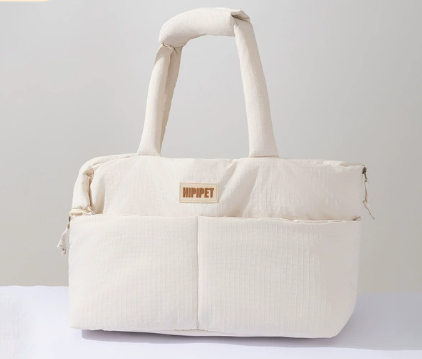 Beige medium car bag