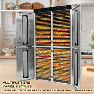 <span class=keywords><strong>D</strong></span>éshydrateur alimentaire de qualité industrielle, robuste et commercial, pour le séchage à grande échelle des fruits, légumes, viandes, herbes, noix et champignons - Product Image 3