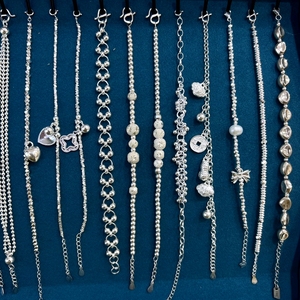 Pulseras de Plata de Ley 925 joyas de plata 925 pulseras originales de plata 925 pulseras y pulseras de cristal - Product Image 1