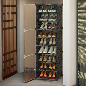 Tủ giày chống bụi tiết kiệm diện tích, dung tích lớn, kiểu dáng đơn giản hiện đại, dễ lắp ráp, thích hợp cho phòng khách - Product Image 2