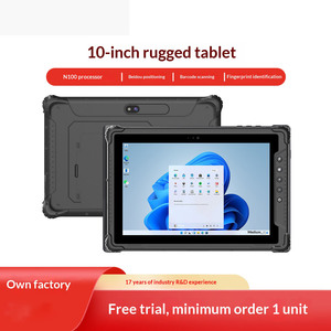Tablette <span class=keywords><strong>PC</strong></span> robuste de qualité industrielle de 10,1 pouces avec compatibilité réseau 4G complète, système Windows, lecture de codes QR et NFC. - Product Image 1