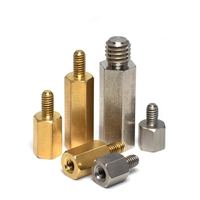 Entretoises filetées mâle-femelle et femelle-femelle en laiton, acier et nylon pour PCB, supports hexagonaux, fixations OEM