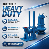 Pompe submersible verticale JYWQ WQ à basse pression anti-colmatage pour eaux usées à usage industriel avec support personnalisé