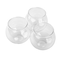 Bols en plastique miniatures multifonctionnels modernes 27 oz légers durables écologiques pour la décoration de la maison mariage transparent hydroponique