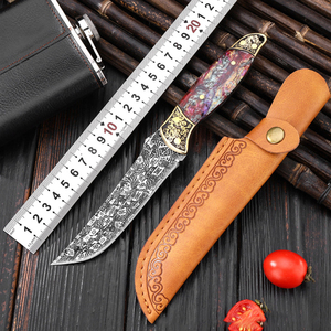 Độ cứng cao 5cr13 thép không gỉ cố định lưỡi dao nhà bếp đặt đồng tip thân thiện với môi tay trái thiết kế 11cm chiều dài lưỡi - Product Image 4