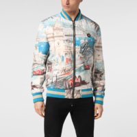 MianDi personnalisé Sakura broderie créatures légendaires tigre blanc réversible Sukajan Souvenir luxe Satin Baseball veste pour hommes