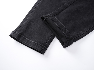 Jeans Amiry de haute qualité, déchirés, bleus, à séchage rapide, décontractés, coupe crayon, pour hommes, vente en gros d'usine, jeans en denim personnalisables, délavés - Product Image 3