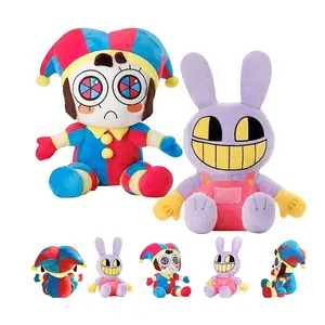 Nouveau design personnalisé l'incroyable cirque numérique Clown animé en peluche jouet en peluche poupée Jax numérique cirque en peluche jouet