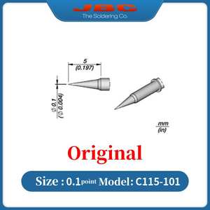 Cartuchos de cobre originales <span class=keywords><strong>JBC</strong></span> C115 para <span class=keywords><strong>soldador</strong></span> de cabeza recta, compatible con bolígrafo con mango de NT115-A para Nano NANE/NASE - Product Image 3