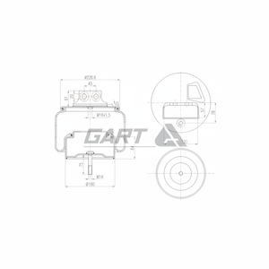 Soffietti, Sospensioni Pneumatiche Adatte per Molle ad Aria IVECO 276.1.303 - Product Image 1