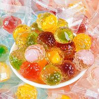 Fabrieksdirect 3D Ronde Bal Kristal Jelly Bean Fruitachtige Zachte Snoepjes OEM Private Label Bulk Groothandel Exporteur