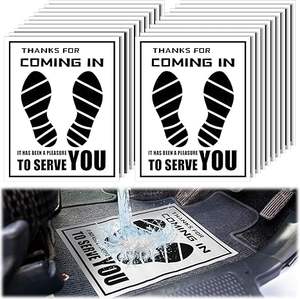 <span class=keywords><strong>Frienda</strong></span> 500 Piezas de Tapetes de Papel Impermeables para Auto, Cubiertas Desechables de Plástico para Pies (Blancas, 20*15 Pulgadas) - Product Image 1