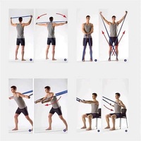 Juego de Bandas de Resistencia TPE GIEMIT - 4 Niveles para Yoga, Pilates y Fisioterapia