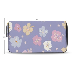 New Arrival Custom Hawaii Puakenikeni Lei Multi-functional Ladies <b>Wallets</b> Fashion Card Cash Purses and Handbags <b>Wallet</b> for Women - Product Image 2