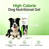 Gel nutritionnel hypercalorique pour chiens au goût de malt, enrichi en Oméga 3 et Calcium, soutien immunitaire, supplément de vitamines et minéraux pour chiens