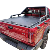 Couverture de benne enroulable manuelle en alliage d'aluminium pour pick-up JAC T8/T9, couverture de benne rétractable pour la protection des marchandises et la protection contre les intempéries