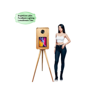 Photomaton miroir 2024, photomaton miroir magique avec appareil photo et imprimante, kiosque