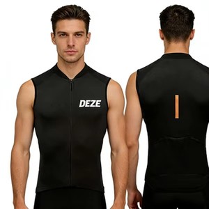 Gilet de cyclisme unisexe personnalisable, durable et respirant, sans manches, vêtements de sport pour le cyclisme et les trajets quotidiens, approvisionnement en gros - Product Image 3