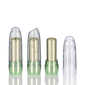 Kustom bentuk peluru tutup bening mewah wadah lipstik tabung kasus Gadis suka - Product Image 2