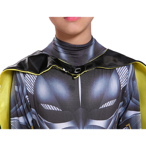 Vente chaude <span class=keywords><strong>Halloween</strong></span> Enfant Vampire Chauve-Souris Homme Combinaison TV & Film Muscle Cosplay Costume Noir Chauve-Souris Homme Avec Cape - Product Image 3