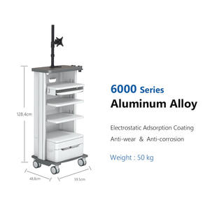 Xe đẩy <span class=keywords><strong>IKEDA</strong></span> YKD-2101 cho hệ thống camera nội soi, lưu trữ di động bệnh viện, vận chuyển thiết bị nội soi ổ bụng - Product Image 2