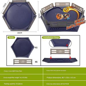 Nouveauté : Ensemble de toupies de combat série X, accélération rapide, disque de combat, jouet interactif pour enfants - Product Image 2