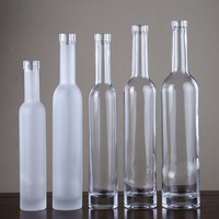 Logo personnalisé Offres Spéciales bouteille vide d'alcool vodka gin 100ml 330ml 500ml 700ml 750ml bouteille en verre