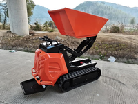 Chuangxin 2026 Mini-chargeuse sur chenilles avec capacité de charge de 600 kg, moteur, pompe, boîte de vitesses et PLC, garantie 1 an