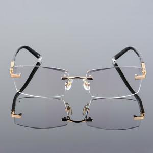 Высококачественные индивидуальные оптические Легкосплавные алмазные оправы удобные очки без оправы по рецепту Модные животные для облегчения близорукости - Product Image 1