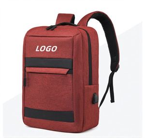 Custom Logo 15.6 Inch Teenager Laptop <b>Backpack</b> Business Travel Waterproof Designer <b>Backpack</b> with USB Mainly Made of Oxford - Product Image 5