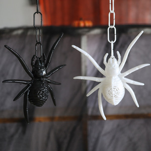 Moxin MX-J1037 Halloween Party Plastic <strong>Spider</strong> LED Glowing Toy Black and White 26*17*4cm - Product Image 2