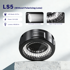 Kính hiển vi âm thanh nổi MECHANIC LS5 Đèn vòng phân cực 84 hạt LED 498,8LM Ống kính phân cực kép (Chống chói) Điều khiển bằng cảm ứng Type-C - Product Image 1