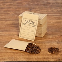 Kantong Kertas Kraft Coklat Mini 8 X 10 cm, Perekat Sendiri, untuk Penyimpanan Benih Bunga dan Sayuran, Amplop Kemasan Cetak