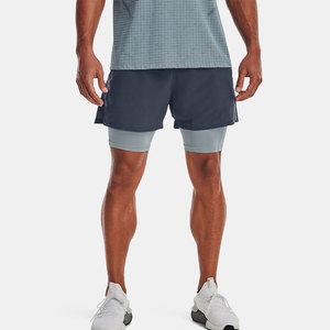 Logotipo personalizado en la cintura Bolsillos de poliéster Split Hem Pour Hommes Sports Active Mens <span class=keywords><strong>Workout</strong></span> Gym Athletic Shorts para hombres - Product Image 4