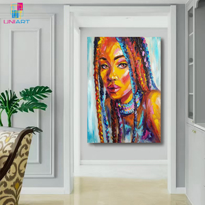 UNIART-<span class=keywords><strong>Portrait</strong></span> de <span class=keywords><strong>femme</strong></span>, visage de <span class=keywords><strong>femme</strong></span>, <span class=keywords><strong>peinture</strong></span> à l'huile sur toile, tableau d'art mural, pour la décoration intérieure - Product Image 6