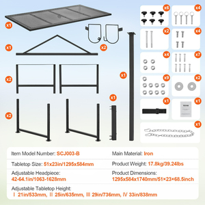 Meilleur <span class=keywords><strong>prix</strong></span> : Table <span class=keywords><strong>de</strong></span> toilettage pour animaux en acier inoxydable avec support <span class=keywords><strong>de</strong></span> tête réglable et base stable pour moutons et chèvres - Product Image 6