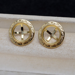 S925 Silver 4886 DIY Accessory <b>Set</b> 13mm <b>Pearl</b> Horse Shell Flat Bottom Empty Earring Pendant & Earring Holder Fashion <b>Jewelry</b> - Product Image 3