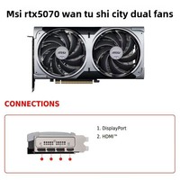 Carte graphique d'occasion Wantu Division RTX5070 12G pour ordinateur portable avec refroidissement par ventilateur DDR5 pour l'informatique DeepSeek