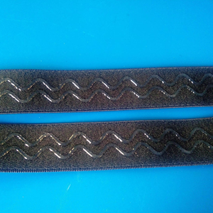 Benutzer definierte Silikon Anti-Rutsch-Nylon-Gummiband Schwarz und Band Jogging hose Gurtband Bund Hosen Gürtel Kleidung Elastic Tape - Product Image 1