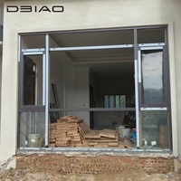 Ventanas Abatibles de Aluminio con Espejo Unidireccional para Privacidad, Acero Inoxidable, Vidrio Templado Insonorizado, Diseño Panorámico para Villa