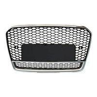 Grille avant en nid d'abeille style A5 S5 RS5, noir brillant ABS, pour Audi A5 S5 B8.5 2012 2013 2014 2015 2016