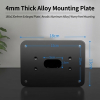 Support mural pour projecteur en alliage d'aluminium lourd CINE, longueur réglable, adaptateur caché, charge 15 kg, modèles Hisense JMGO XGIMI