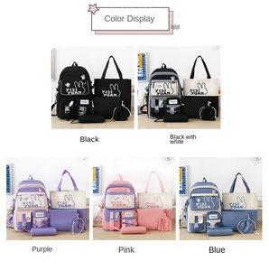 Étudiants de grande capacité de vente chaude d'usine sacs à dos et ensembles de boîtes à lunch pour étudiants mignons - Product Image 2