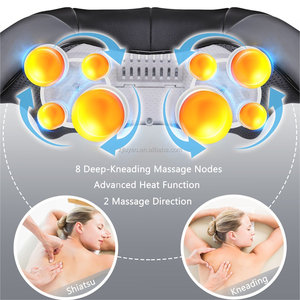 Masajeador de cuello Shiatsu de doble función Luyao, amasado y golpeteo con función de calor, masajeador de espalda - Product Image 5