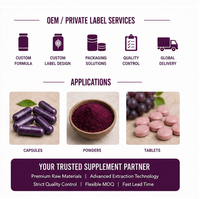 Capsules d'extrait de pépins de raisin en marque blanche OEM ODM – Supplément antioxydant OPC haute puissance pour l'éclaircissement et l'illumination de la peau