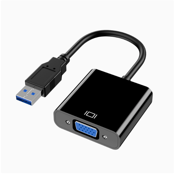USB to VGA Projector Interface External Graphics Card USB 3.0 to VGA Converter Monitor Adapter Cable